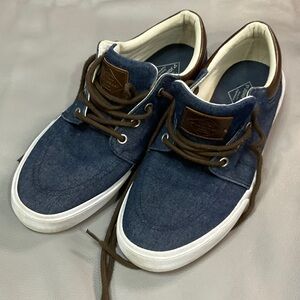 St. John's Bay Denim Blue and Chocolate Sneakers